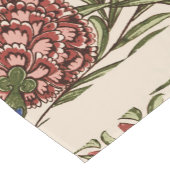 カーネーションフラワータイルアンティーク素朴アート ショートテーブルランナー (コーナー)