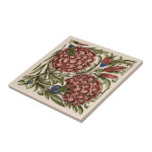 カーネーションフラワータイルアンティーク素朴アート タイル (側面)