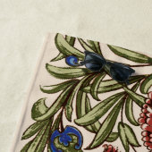 カーネーションフラワータイルアンティーク素朴アート ビーチタオル (インサイチュ)