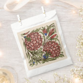 カーネーションフラワータイルアンティーク素朴アート フェイバーバッグ (クリップ留めされた状態)