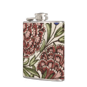 カーネーションフラワータイルアンティーク素朴アート フラスク (左)