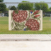 カーネーションフラワータイルアンティーク素朴アート 横断幕 (インサイチュ)