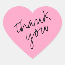 カーネーションフラワーピンクハートありがとうステッカー ハートシール