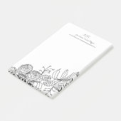 カーネーションフローラ植物花線芸術 ポストイット (アングル)