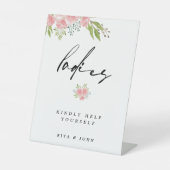 カーネーションボホフローラレディース結婚バスルームのサイン 台座サイン (正面)