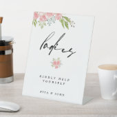 カーネーションボホフローラレディース結婚バスルームのサイン 台座サイン (インサイチュ)