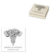 カーネーションモダンフラワー結婚リュックス ラバースタンプ (押印)