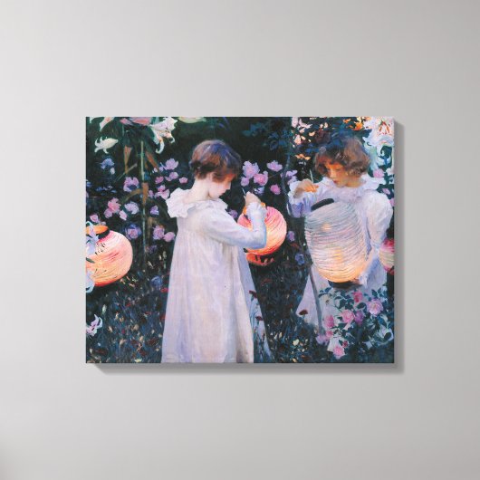 カーネーションリリリーバラジョンシンガーサーゲントアート キャンバスプリント (正面)