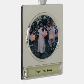 カーネーションリリリーバラジョンシンガーサーゲントアート シルバープレートバナーオーナメント (右)