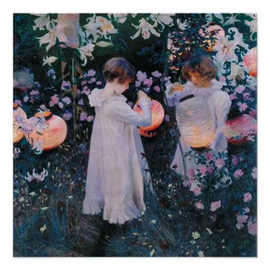 カーネーションリリリーバラジョンシンガーサーゲントアート ポスター (正面)