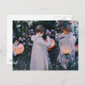 カーネーションリリリーバラジョンシンガーサーゲントアート ポストカード (正面/裏面)