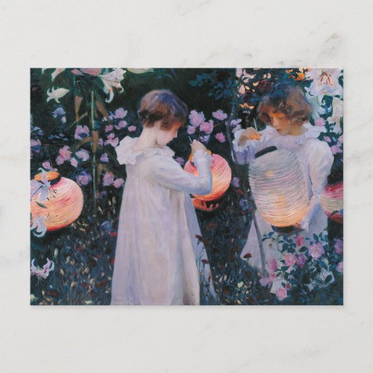 カーネーションリリリーバラジョンシンガーサーゲントアート ポストカード (正面)