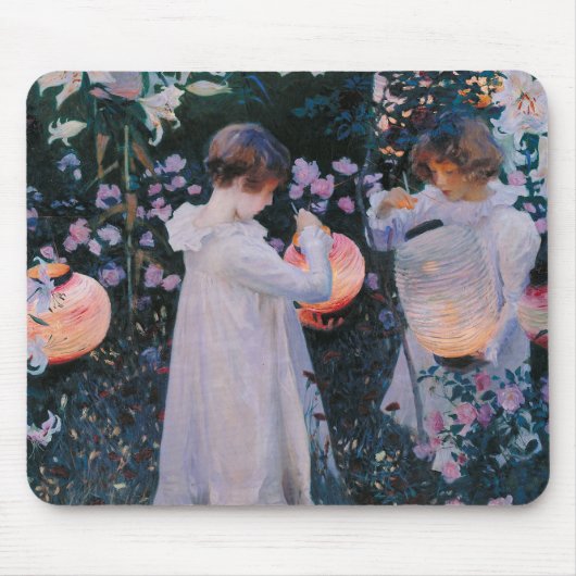 カーネーションリリリーバラジョンシンガーサーゲントアート マウスパッド (正面)