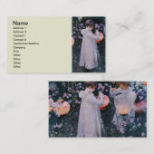 カーネーションリリリーバラジョンシンガーサーゲントアート 名刺 (正面/裏面)