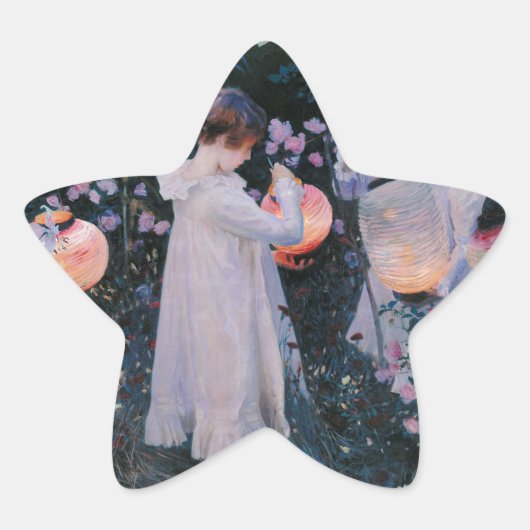 カーネーションリリリーバラジョンシンガーサーゲントアート 星シール (正面)