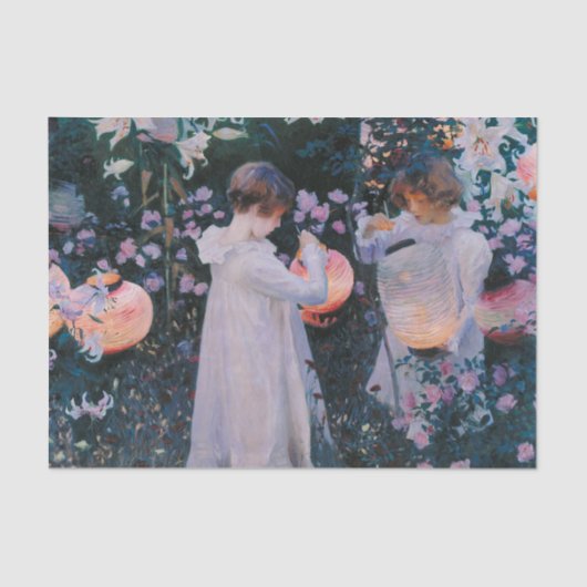 カーネーションリリリーバラジョンシンガーサーゲントアート 薄葉紙 (正面)