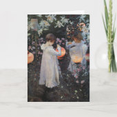 カーネーションリリーバラサルジェントグリーティングカード カード (正面)