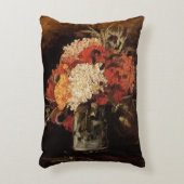 カーネーション付き花瓶by Vincent vanゴッホ アクセントクッション (正面(垂直))