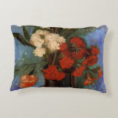 カーネーション付き花瓶by Vincent vanゴッホ アクセントクッション (裏面)