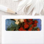 カーネーション付き花瓶by Vincent vanゴッホ ラベル (インサイチュ)