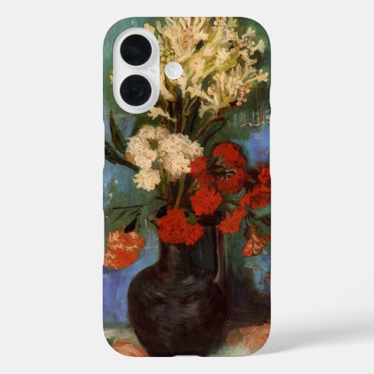 カーネーション付き花瓶by Vincent vanゴッホ Case-Mate iPhoneケース (裏面)