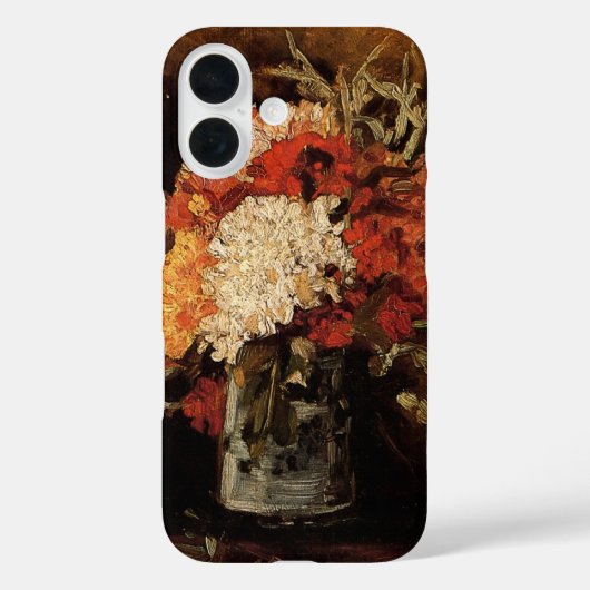 カーネーション付き花瓶by Vincent vanゴッホ Case-Mate iPhoneケース (裏面)