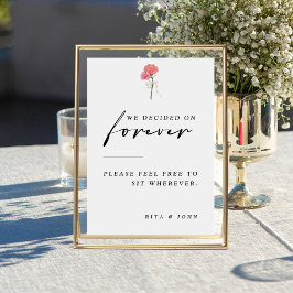 カーネーション側面のサインではなく結婚シートを選択 ポスター