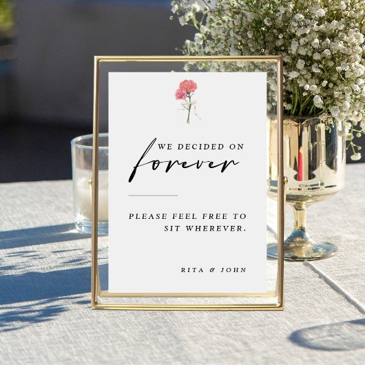 カーネーション側面のサインではなく結婚シートを選択 ポスター