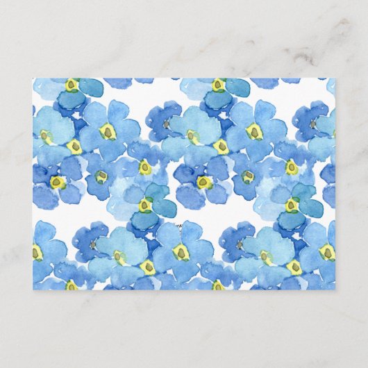 カーネーション忘れとメノッツ結婚の詳細 エンクロージャーカード (裏面)