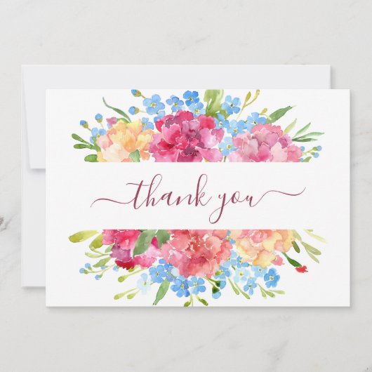 カーネーション忘れとメノッツ結婚ズ サンキューカード (正面)