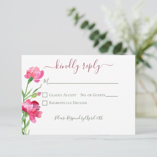 カーネーション忘れとメノッツ結婚ズ 出欠カード (スタンド正面)