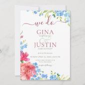 カーネーション忘れ&メノッツ結婚式招待状 招待状 (正面)