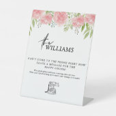 カーネーション結婚ボホの電話音声ゲストブック 台座サイン (正面)