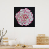 カーネーション花ポスター ポスター (キッチン)