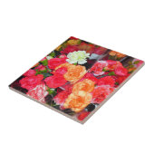 カーネーション花ミックスタイル タイル (側面)