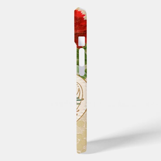 カーネーション花ヴィンテージバレンタインデー Case-Mate iPhoneケース (裏面 / 左)