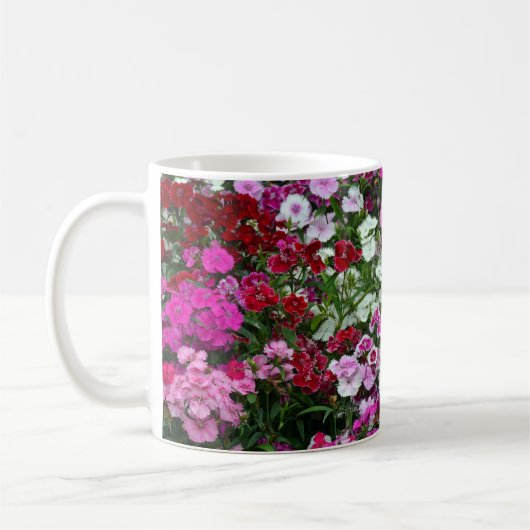 カーネーション花 コーヒーマグカップ (左)