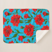 カーネーション花 シェルパブランケット (正面(横))