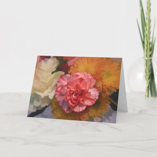 カーネーション誕生日カード カード (正面)