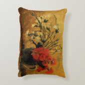 カーネーション赤と白バイビンセント・ヴァン・ゴッホ アクセントクッション (裏面(縦))