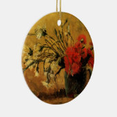 カーネーション赤と白バイビンセント・ヴァン・ゴッホ セラミックオーナメント (右)