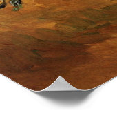 カーネーション赤と白バイビンセント・ヴァン・ゴッホ ポスター (角)