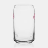 カーネーション1月誕生フラワー名前をカスタムする ガラス缶 (左)