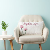 カーネーション1月誕生月花 ランバークッション (椅子)