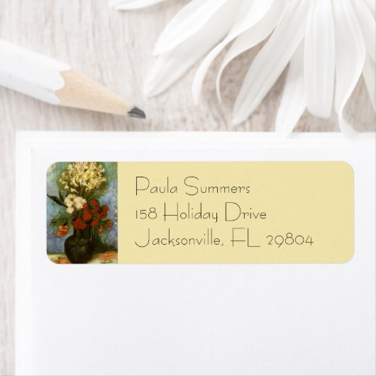 カーネーション&その他のフラワーズヴァンゴッホファインアート ラベル (インサイチュ)