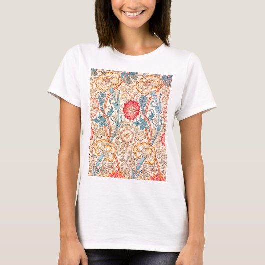 カーネーション ウィリアム・モリス Tシャツ (正面)