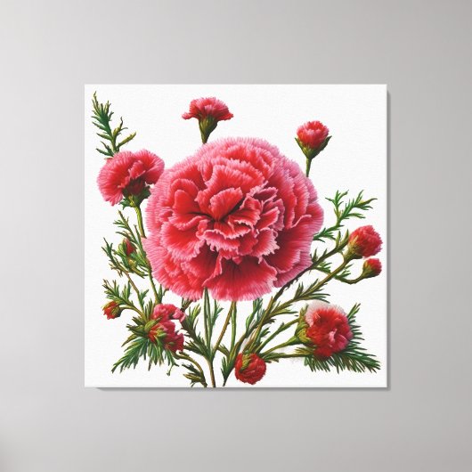 カーネーション・エネルギーによるエンパワーメント キャンバスプリント (正面)