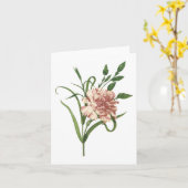 カーネーション カード (黄色い花)