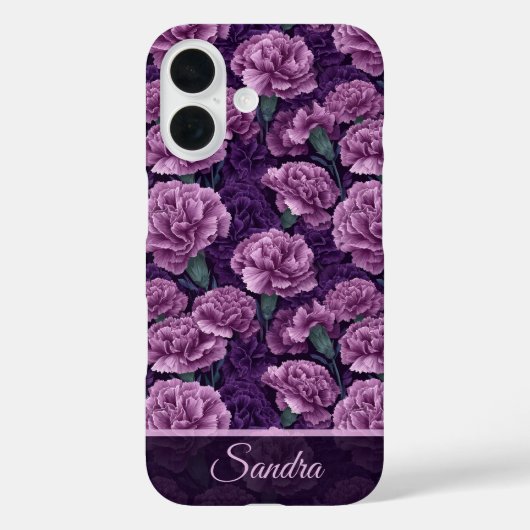 カーネーション フローラル オリジナル 女性 アクセサリー Case-Mate iPhoneケース (裏面)