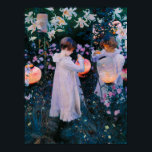 カーネーション、リリー、リリー、ジョン・シンガー・サージェントによるバラ ポスター<br><div class="desc">John Singer Sargent – カーネーション、リリー、リリー、バラ、1885。ジョン・シンガー・サージェントはアメリカ人の海外作家で、エドワルド時代の豪華絢爛を招き、「彼の世代のポートレート画家」と考えられていた。</div>